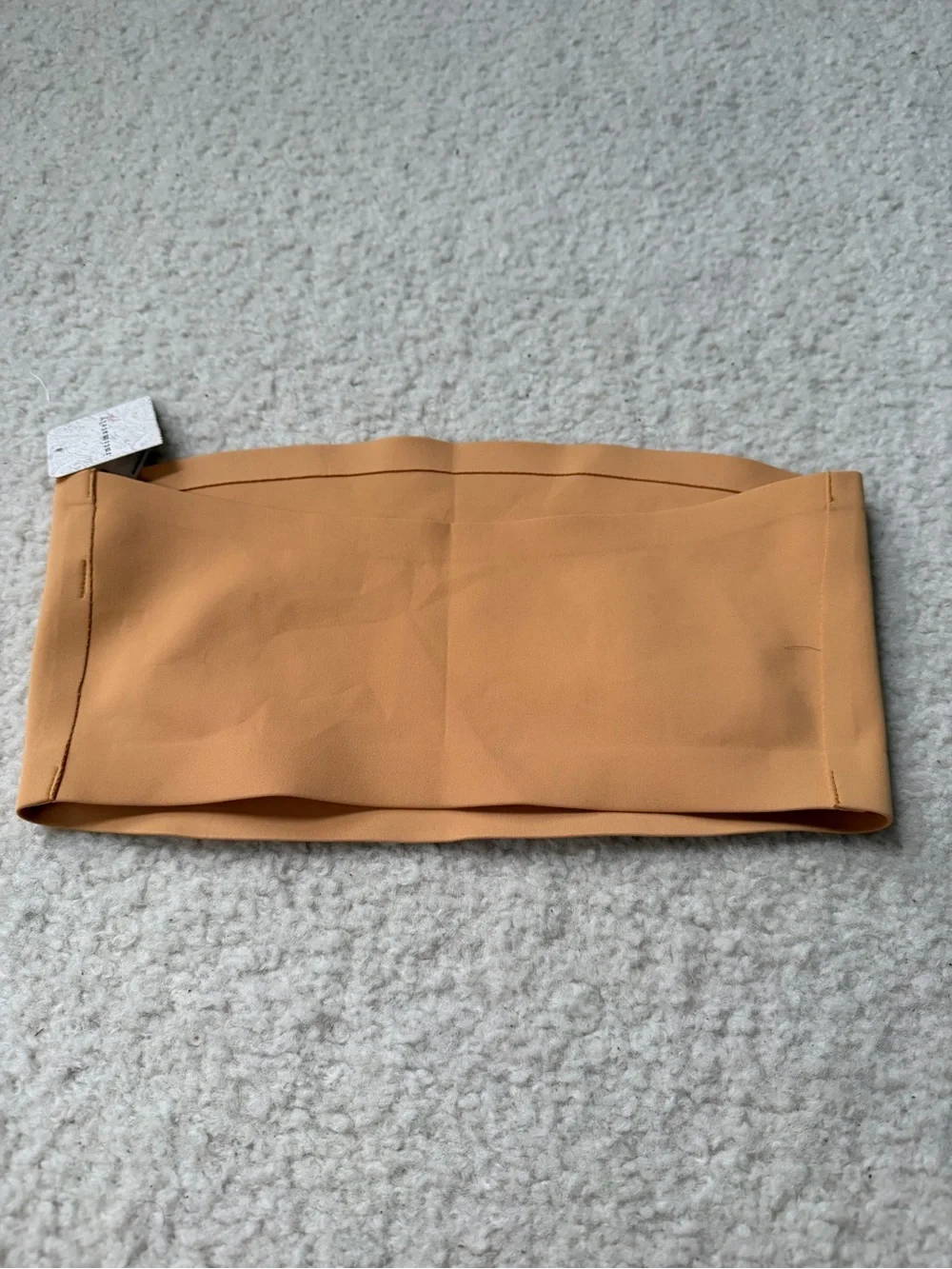Free People Strapless Bandeau Top in Warm Camel Tan Bra XS